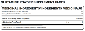 ARGO Fitness GLUTAMIN MUSCLE BUILDER GH BOOSTER nutrition facts