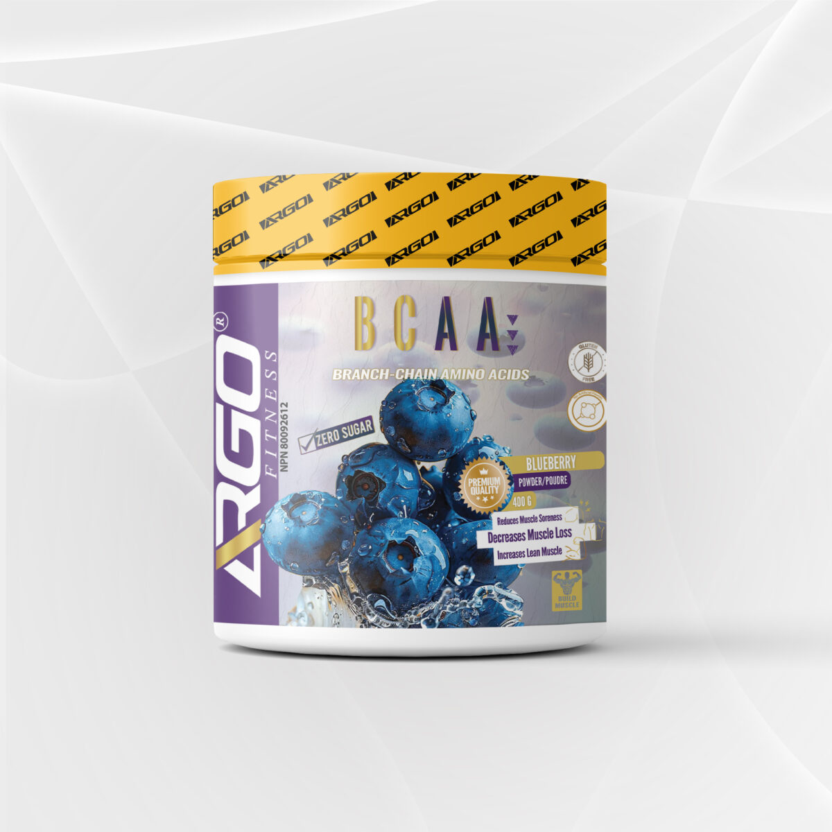 ARGO Fitness BCAA BRANCHED CHAIN AMINO ACIDS mockup image